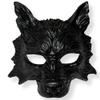 Wolf Mask Animal Masquerade Ball Wolves Mask Halloween Cosplay Costume Mask Party Masks Props (Black) view 1