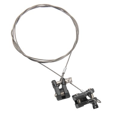 2Pack HIRCQOO 1/10 RC Simulation Metal Trailer Hook Rescue Buckle Rope Decoration Accessories Compatible with Traxxas TRX-4 Tamiya CC01 Axial SCX10 Wraith D90 Redcat HSP 1/10 RC Crawler Truck (Black)