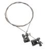 2Pack HIRCQOO 1/10 RC Simulation Metal Trailer Hook Rescue Buckle Rope Decoration Accessories Compatible with Traxxas TRX-4 Tamiya CC01 Axial SCX10 Wraith D90 Redcat HSP 1/10 RC Crawler Truck (Black) view 1