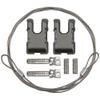 2Pack HIRCQOO 1/10 RC Simulation Metal Trailer Hook Rescue Buckle Rope Decoration Accessories Compatible with Traxxas TRX-4 Tamiya CC01 Axial SCX10 Wraith D90 Redcat HSP 1/10 RC Crawler Truck (Black) view 2