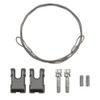 2Pack HIRCQOO 1/10 RC Simulation Metal Trailer Hook Rescue Buckle Rope Decoration Accessories Compatible with Traxxas TRX-4 Tamiya CC01 Axial SCX10 Wraith D90 Redcat HSP 1/10 RC Crawler Truck (Black) view 3