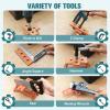 Kids Tool BoxZealous 48 PCS Pretend Play Tools Toys for Toddler,Electric Drill Kids Tool Kit for Boys & Girls Ages 3-8 Years Old, Construction Tool Kit Playset for Boys view 2