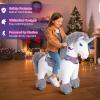 PonyCycle Ride on Horse Grey Unicorn Pony Advanced Model Y Riding Unicorn Ponies Toy (35.4" Height for Kids Ages 4-7) Riding Pony with Wheels, Christmas Birthday Gift for Kids Plush Walking Pony Y456 view 2