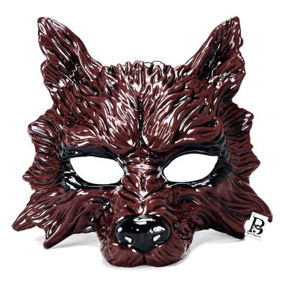Wolf Mask Animal Masquerade Ball Wolves Mask Halloween Cosplay Costume Mask Party Masks Props (Crimson Red)