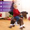 PonyCycle Ride on Horse Riding Horse Advanced Model Y Riding Unicorn Pony Toy for Kids Ages 34 (28.7" Height/Size 3) Magical Birthday Gift for Kids with Brake Plush Animal Chocolate Brown Y376 view 2