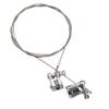 2Pack HIRCQOO 1/10 RC Simulation Metal Trailer Hook Rescue Buckle Rope Decoration Accessories Compatible with Traxxas TRX-4 Tamiya CC01 Axial SCX10 Wraith D90 Redcat HSP 1/10 RC Crawler Truck (Silver) view 1