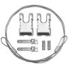 2Pack HIRCQOO 1/10 RC Simulation Metal Trailer Hook Rescue Buckle Rope Decoration Accessories Compatible with Traxxas TRX-4 Tamiya CC01 Axial SCX10 Wraith D90 Redcat HSP 1/10 RC Crawler Truck (Silver) view 2
