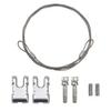 2Pack HIRCQOO 1/10 RC Simulation Metal Trailer Hook Rescue Buckle Rope Decoration Accessories Compatible with Traxxas TRX-4 Tamiya CC01 Axial SCX10 Wraith D90 Redcat HSP 1/10 RC Crawler Truck (Silver) view 4