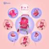 Anivia Doll Bed Furniture 2 Function Toy, Doll Bed and Doll Swings Together for 18 inches Baby Dolls, Baby Doll Crib with Bottom Tray view 3