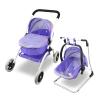Anivia Doll Bed Furniture 2 Function Toy, Doll Bed and Doll Swings Together for 18 inches Baby Dolls, Baby Doll Crib with Bottom Tray view 1