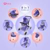 Anivia Doll Bed Furniture 2 Function Toy, Doll Bed and Doll Swings Together for 18 inches Baby Dolls, Baby Doll Crib with Bottom Tray view 2