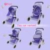 Anivia Doll Bed Furniture 2 Function Toy, Doll Bed and Doll Swings Together for 18 inches Baby Dolls, Baby Doll Crib with Bottom Tray view 4