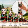 AEVVV Matryoshka Dolls Set of 7 pcs - Nesting Dolls in Ukrainian Vyshyvanka for Women - Baboushka Nesting Dolls in Ukrainian Traditional Costume view 3
