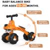 YGJT Baby Balance Bike for 1 Year Old Boy and Girl, Indoor Outdoor Non-Pedal Baby Walker Toys for 10-36 Months Toddlers, Silent Wheels, 1st Birthday Gift, Kids First Bike Tiger view 2