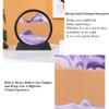 PTGMH Moving Sand Art Decor 3D Pictures in Glass Colorful Sandscape Home Office Display Flowing Sand Art Liquid Motion Round Frame view 3