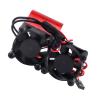FriHobby RC Motor Heatsink with Twin Cooling Fan Thermal Sensor Aluminum Heatsink Compatible with 36mm Diameter Motors 540/550 / 3650/3660 for 1/10 RC Car Truck (Red) view 4