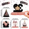 LINGTEER Happy 32nd Birthday Rose Gold Table Honeycomb Centerpieces Cheers to 32nd Birthday 32 Years Old Party Table Decorations Gift Sign. view 3