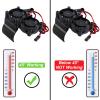 FriHobby RC Motor Heatsink with Twin Cooling Fan Thermal Sensor Aluminum Heatsink Compatible with 36mm Diameter Motors 540/550 / 3650/3660 for 1/10 RC Car Truck (Black) view 2