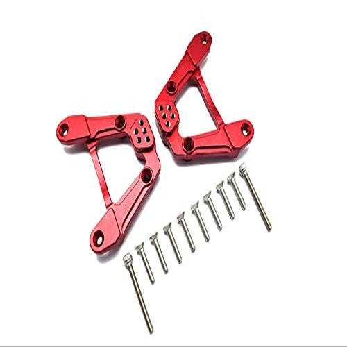 AHPODA AXIAL 1/6 SCX6 JLU WRANG LER Aluminum Alloy Porous Position Adjustable Rear Shock Frame AXI251001 (Red)