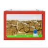 Anthouse.ES - 3D Aquarium-Style Natural Ant Farm - Sand Ant Farm - Complete Kit with Sand and Accessories - Starter Model 20x10x10 cm - Red Color view 1