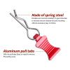 FriHobby RC Body Clips Pins with Metal Aluminum Pull Tabs 1.2mm Rod for All 1/10 1/12 Scale Redcat HPI Himoto HSP Exceed RC Car Truck Buggy Shell Replacement Parts (Red) view 3