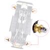 FriHobby Brass 12mm Wheel Spacer Wheel Hubs Extension Drive Adapter for Axial SCX10 & SCX10 II 1/10 RC Crawler (12mm) view 2