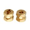 FriHobby Brass 12mm Wheel Spacer Wheel Hubs Extension Drive Adapter for Axial SCX10 & SCX10 II 1/10 RC Crawler (12mm) view 4
