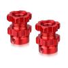 4pcs FriHobby 17mm Wheel Spacer Splined Wheel Hubs Extension Drive Adapter & Nut for Traxxas E-Revo Revo 3.3 E-Maxx T-Maxx Summit Slayer Losi Baja Rey 1/10 RC Monster Truck (Red) view 3