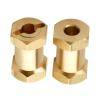 FriHobby Brass 12mm Wheel Spacer Wheel Hubs Extension Drive Adapter for Axial SCX10 & SCX10 II 1/10 RC Crawler (20mm) view 4