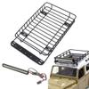 ShareGoo RC 1/10 Metal Roof Rack Luggage with 40Led Roof Light Bar Compatible with Traxxas TRX4 Axial SCX10 90046 Tamiya CC01 D90 Wrangler 1/10 RC Crawler Car view 2