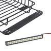 ShareGoo RC 1/10 Metal Roof Rack Luggage with 40Led Roof Light Bar Compatible with Traxxas TRX4 Axial SCX10 90046 Tamiya CC01 D90 Wrangler 1/10 RC Crawler Car view 3