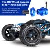 4pcs FriHobby 17mm Wheel Spacer Splined Wheel Hex Hub & Nut Compatible with Traxxas E-Revo Revo 3.3 E-Maxx T-Maxx Summit Slayer Pro 4X4 Losi Baja Rey 1/10 RC Monster Truck (Navy Blue) view 4