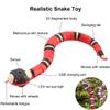 Gawertoy Induction Snake Toy for Kids Pets, 16" Rechargeable Realistic Rattle Snake Toy with Retractable Tongue and Swinging Tail, Perfect Children Birthday Halloween view 2