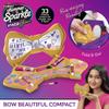 Shimmer and Sparkle InstaGlam Bow Beautiful Compact, 33 Fashion Colours for Lips, Cheeks, and Eyes, Includes 14 Trendy Lip Colours, 13 Amazing Eye Shadows, 4 Cheek Colours and Lip Gloss view 4