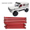Dilwe RC Tie Rod, 8PCS Metal Full Car Tie Rod Tie Lever Link Pull Rod for MN86 Series Model Upgrade RC Car(red) view 3