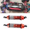 Dilwe RC Shock Absorber, 2pcs/Set 92mm/3.6in Aluminum Alloy Shock Absorber Assembled Metal Oil Filled Shocks for Redcat Blackout XTE XBE SC 1/10 RC Car Upgrade Parts(red) view 2