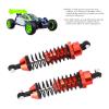 Dilwe RC Shock Absorber, 2pcs/Set 92mm/3.6in Aluminum Alloy Shock Absorber Assembled Metal Oil Filled Shocks for Redcat Blackout XTE XBE SC 1/10 RC Car Upgrade Parts(red) view 3