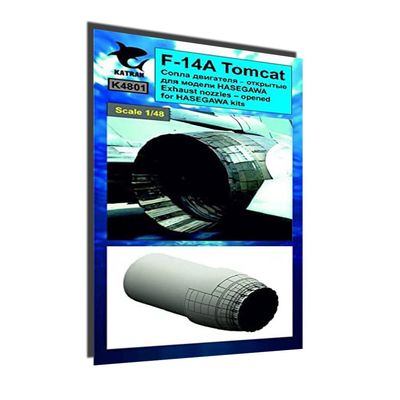 Katran 4801 - 1/48 F-14A Tomcat Exhaust Nozzles (Opened) for Hasegawa