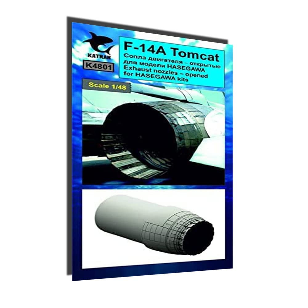 Katran 4801 - 1/48 F-14A Tomcat Exhaust Nozzles (Opened) for Hasegawa