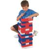 S&S Worldwide Patriotic Super Tumbling Timbers. Giant Version of Popular Stacking Game with Light Hollow Plastic Blocks. 50% Lighter Than Wood! Includes Activity Guide, Bag, 54-9"x3"x1.6" Blocks. view 4