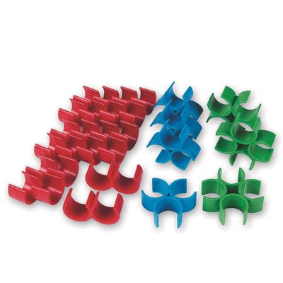 S&S Worldwide Hoop Connector Clips Assortment Pack. Exclusive Clips Fit Hula Hoops with 0.85" Hoop Cross Section Like Super & No-Knott Hoops. Easy Snap On, Snap Off. (Pack of 19)