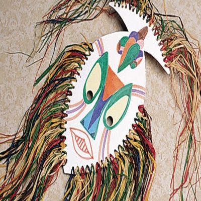 S&S Worldwide African Mask Craft Kit (Pack of 9)