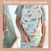BABYBOET Kids Aprons for Girls and Boys, Toddler Apron with Pocket for Painting, Cooking, Baking, Gardening and Crafts  Apron for kids with Adjustable Neck Strap - Dinosaur Alphabet view 3