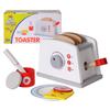 Play Brainy Pop Up Kids Toaster Toy with Kitchen Accessories, 8 Pc. Set, Interactive Early Learning Wood Playset with Wooden Bread, Plate, and Utensil, Girls and Boys 3+ view 1
