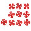 4 Blades Propeller, 10Pcs Rotating Accessories XR-149 Plastic Propellers 80mm Diameter Lightweight with 2mm Hole for DIY Toys for Craft(red) view 1
