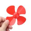 4 Blades Propeller, 10Pcs Rotating Accessories XR-149 Plastic Propellers 80mm Diameter Lightweight with 2mm Hole for DIY Toys for Craft(red) view 2