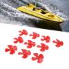 4 Blades Propeller, 10Pcs Rotating Accessories XR-149 Plastic Propellers 80mm Diameter Lightweight with 2mm Hole for DIY Toys for Craft(red) view 3