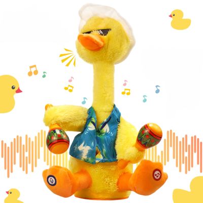 LUKETURE Dancing Toy,Dancing Cactus, Dancing Duck, Interactive Toy for Kids,Toddlers,Children Having Fun (Yellow-3)