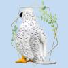 BABY FRANKIEZHOU Simulation White Gyrfalcon Bird Soft Stuffed Plush Toy|Super Falcons Dolls Cute Lifelike Model Gifts|Perfect for Science and Education|Funny Ornament Plush Gift Collection for Kids view 4