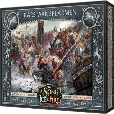 A Song of Ice and Fire Tabletop Miniatures Karstark Spearmen | Strategy Game for Teens and Adults | Ages 14+ | 2+ Players | Average Playtime 45-60 Minutes | Made by CMON, (SIF114)